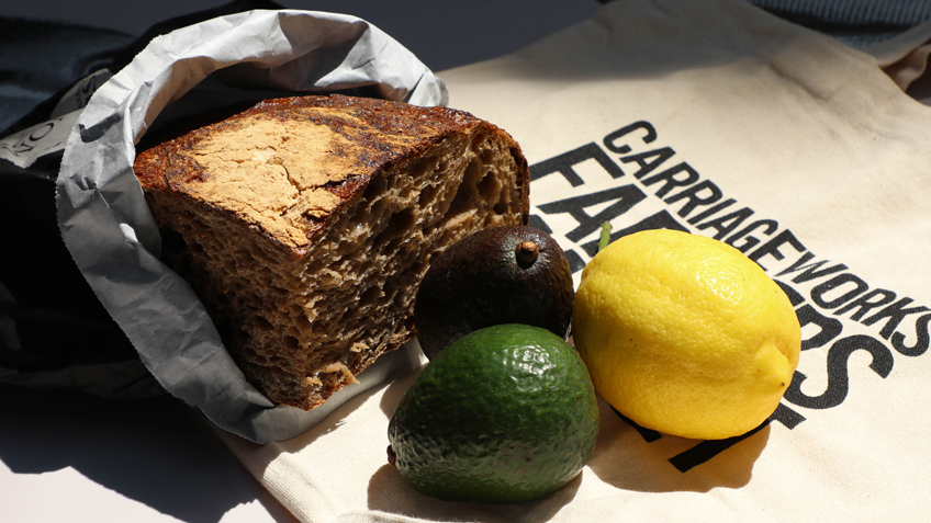 Bread, Lemon, Avocados, Carriageworks Farmers Market