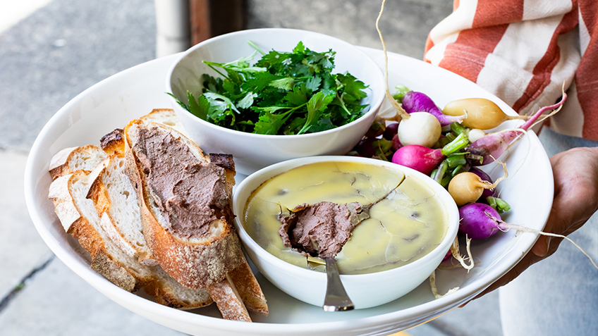 Mike McEnearney, Chicken Liver Pate, Carriageworks Farmers Market, Carriageworks, Recipe, Free Recipe, Sydney Chef