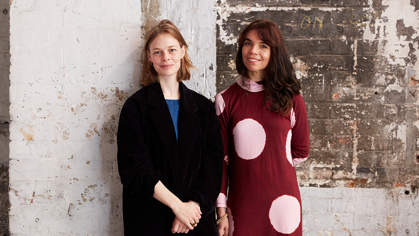 Freja Carmichael and Aarna Fitzgerald Hanley at Carriageworks.
